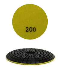 4" Convex Wet Diamond Pad #200