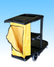 JL Janitor Cart Black with Cover
