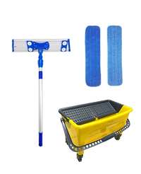Professional Wet and Dry 20" Flat Mop Kit