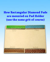 Rectangular Diamond Pad 2"x10" 200 Grit