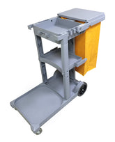 JL Grey Janitor Cart With Cover