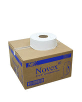 J/T Novex J5000 Jumbo Roll Tissue White, Two-Ply 3.4" wide x 1000FT 12 Rolls/Case