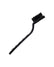 7" Nylon Detail Brush Black