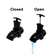 Water Release Valve Part for JL 44 Gal Drain Barrel With Dolly 1.5"