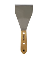 Bent Scraper with Wooden Handle