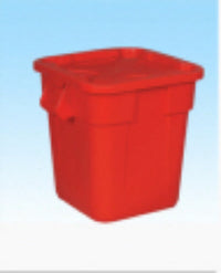 Square Brute Container w/ Lid 40 Gal
