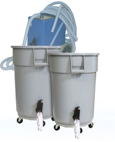 Trash Barrel Kit w/ Water Release Valve Set of 2