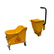 35QT / 33L Mop Bucket Yellow w/ Sidepress Wringer