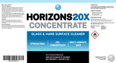 Horizons 20X Concentrated Glass & Hard Surface Cleaner