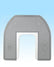 Commode Urinal Mat Grey